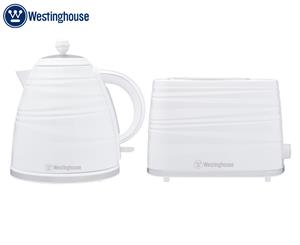 Westinghouse Kettle & Toaster Pack - White