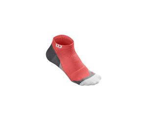 Wilson Women's Colour No Show Sock - Coral/Grey