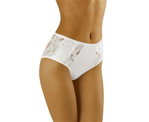 Wolbar Eco-Vu Floral Lace Brief - White