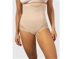 Women's Miraclesuit Shapewear Sheer Shaping X-Firm Hi Waist Brief - Nude