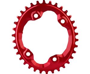 absoluteBLACK Oval XT M8000 96BCD Narrow Wide Chainring Red