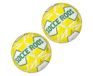 2x Summit 5" Socceroos Kids Soft Soccer/Football Sports Training/Playing Ball