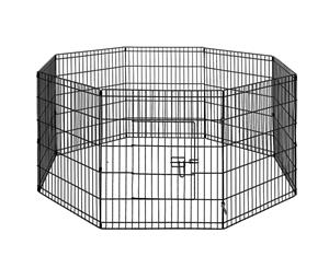 30" 8 Panel Pet Dog Playpen Puppy Exercise Cage Enclosure Play Pen Fence