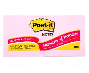 3M Post-It Notes 16-Pack - Assorted