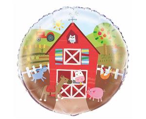 45cm Farm Animals Foil Balloon Packaged