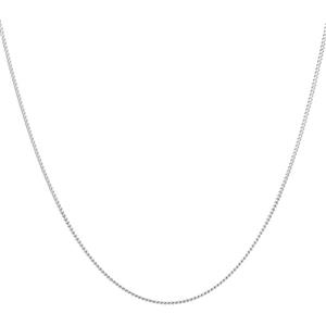 55cm (22") Curb Chain in 10ct White Gold