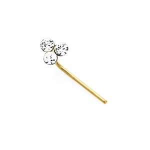 9ct Gold Crystal Nose Stud