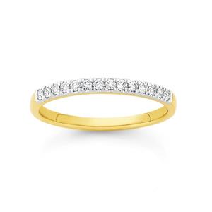 9ct Gold Diamond Band