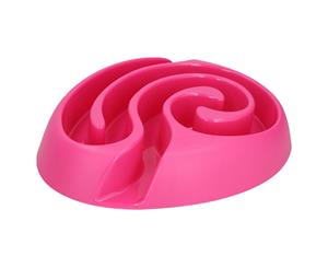 AB Tools Large Pink DogMaze Food Maze Slow Feeder Bowl For Dogs Over 10kg 16x41cm