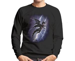 Alchemy Lightning Dragon Men's Sweatshirt - Black