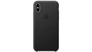 Apple iPhone XS Leather Case - Black