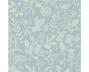 Arthouse Country Folk Wallpaper Blue (697300)