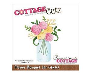 Cottagecutz Die 4X4 Flower Bouquet Jar