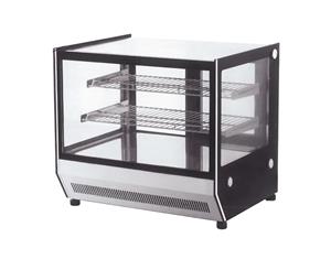 Counter top square 2 Shelves Glass cold food display