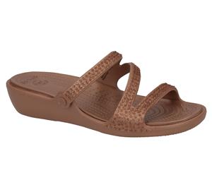 Crocs Women's Patricia Diamante Sandals - Bronze