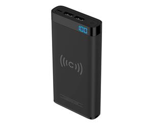 Cygnett ChargeUp Swift 10000mAh Wireless Power Bank w/USB-A Port - Black - Au Stock