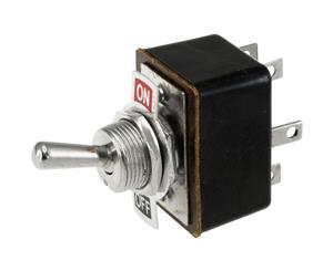 DPDT 3A Metal Toggle Switch On - Off Indicator Plate