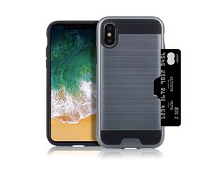 Dark Blue For New Apple iPhone XR Card Shock Proof Tough Strong Armor Case Cover