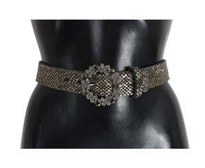 Dolce & Gabbana Crystal Buckle Sequined Waist Belt