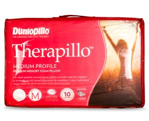 Dunlopillo Therapillo Medium Profile Premium Memory Foam Pillow