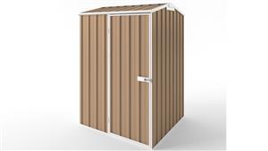 EasyShed S1515 Tall Gable Roof Garden Shed - Pale Terracota