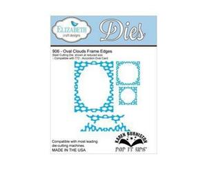 Elizabeth Craft Metal Die - Oval Clouds Frame Edges