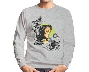 Flash Gordon Dale Montage Men's Sweatshirt - Heather Grey