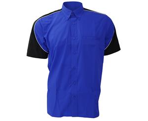 Formula Racing Sebring Short Sleeve Shirt / Mens Shirts (Royal/Black/White) - BC318