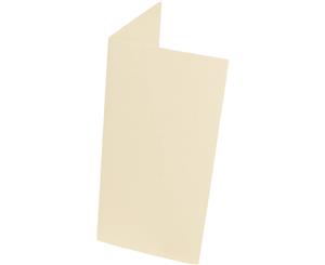 Frisk Cascade Cards - 1 Fold - Plain DL - Ivory - Pack of 25 (100mm  210mm) (Pack)