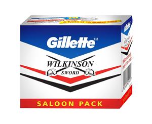 Gillette Wilkinson Sword Double Edge Razor Blade 10 Pack Safety Shaving - 10 Blades