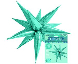 Glitz starburst Caribbean Teal 70cm