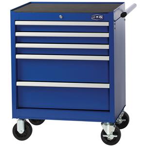 HRD Tool Trolley 676x461x725mm 5 Drawer Blue