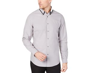 INC Mens Cotton Collared Button-Down Shirt