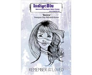 IndigoBlu Cling Mounted Stamp 7&quotX4.75"-Becca