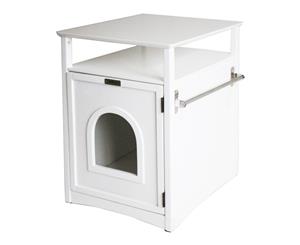 Jasper Cat Litter Cabinet White