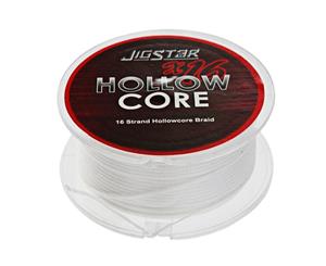 Jig Star X16 Hollow Core Braid White 25m 130lb