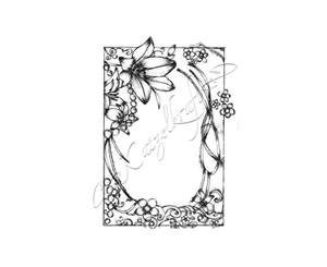 Katzelkraft - Frame 01 - Rubber stamp - French Style