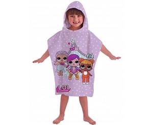 Lol Surprise Theatre Club Kids Hooded Towel Poncho (Pink) - SG15910