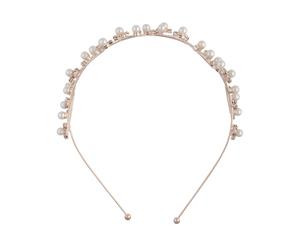 Lovisa Rose Gold Wire Pearl Crystal Headband