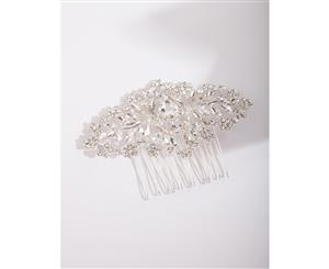 Lovisa Silver Mixed Crystal Comb