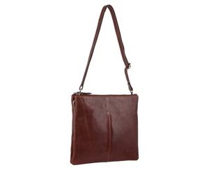 Milleni Ladies Nappa Leather Cross Body Bag (NL3173) - Chestnut