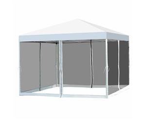 Mountview Pop Up Camping Canopy Tent Gazebo Mesh Side Wall Screen House White