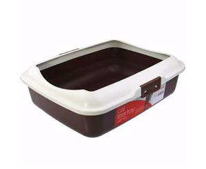 New Rect Portable Cat Toilet Litter Box Tray