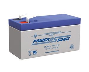 PS1212 POWER SONIC 12V 1.4Amp Sla Battery F1 Terminal Sealed Lead Acid Size96 X 52 X 43 Weight540G 96 x 52 x 43 Weight540g