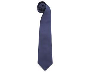 Premier Mens Fashion Colours Work Clip On Tie (Navy) - RW1163