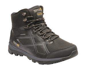 Regatta Mens Kota II Waterproof Mid Height Walking Boots - Black/Granit