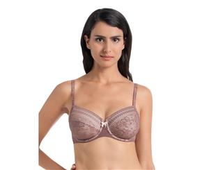 Rosa Faia 5653-769 Fleur Berry Pink Floral Lace Underwired Full Cup Bra