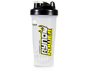 Ryno Power Shaker Bottle Clear 828mL