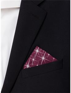 STAR PRINT POCKET SQUARE