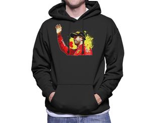 Sebastian Vettel Podium Celebration Canadian GP Men's Hooded Sweatshirt - Black